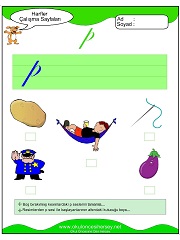 P Sesi Çalışma Sayfaları